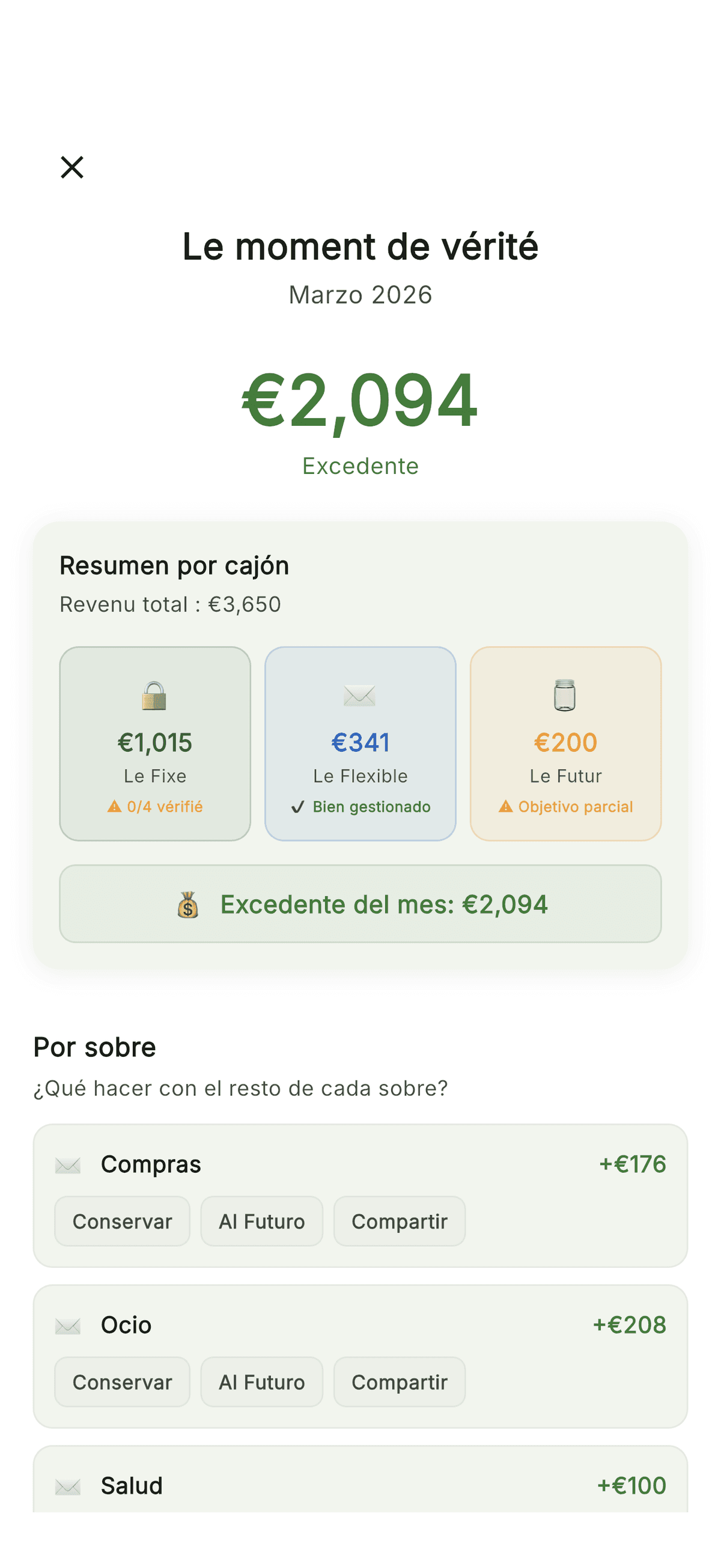 Cerrar y celebrar