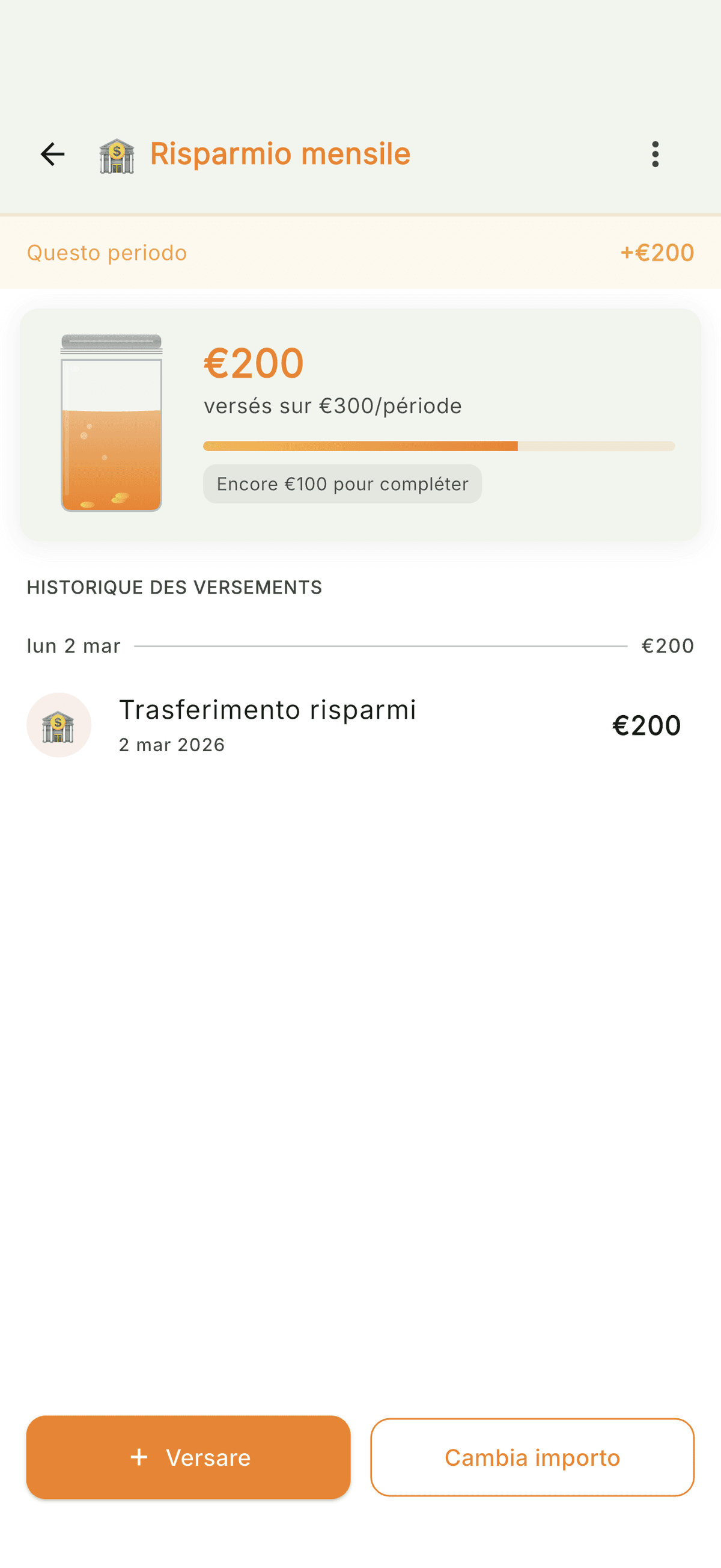 I vostri barattoli di risparmio