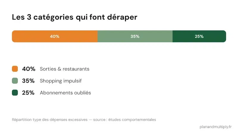 Les 3 catégories qui font déraper votre budget
