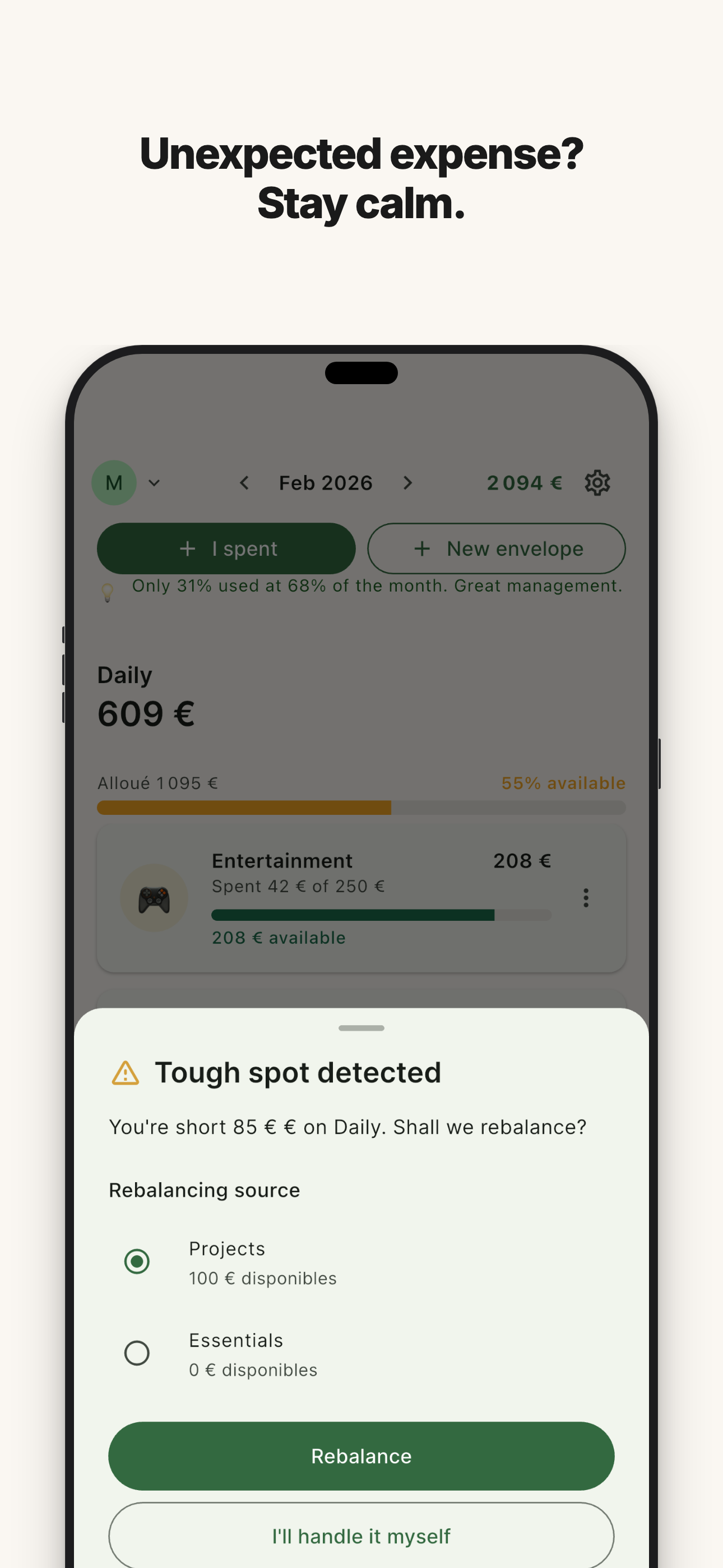 Anticipez les coups durs