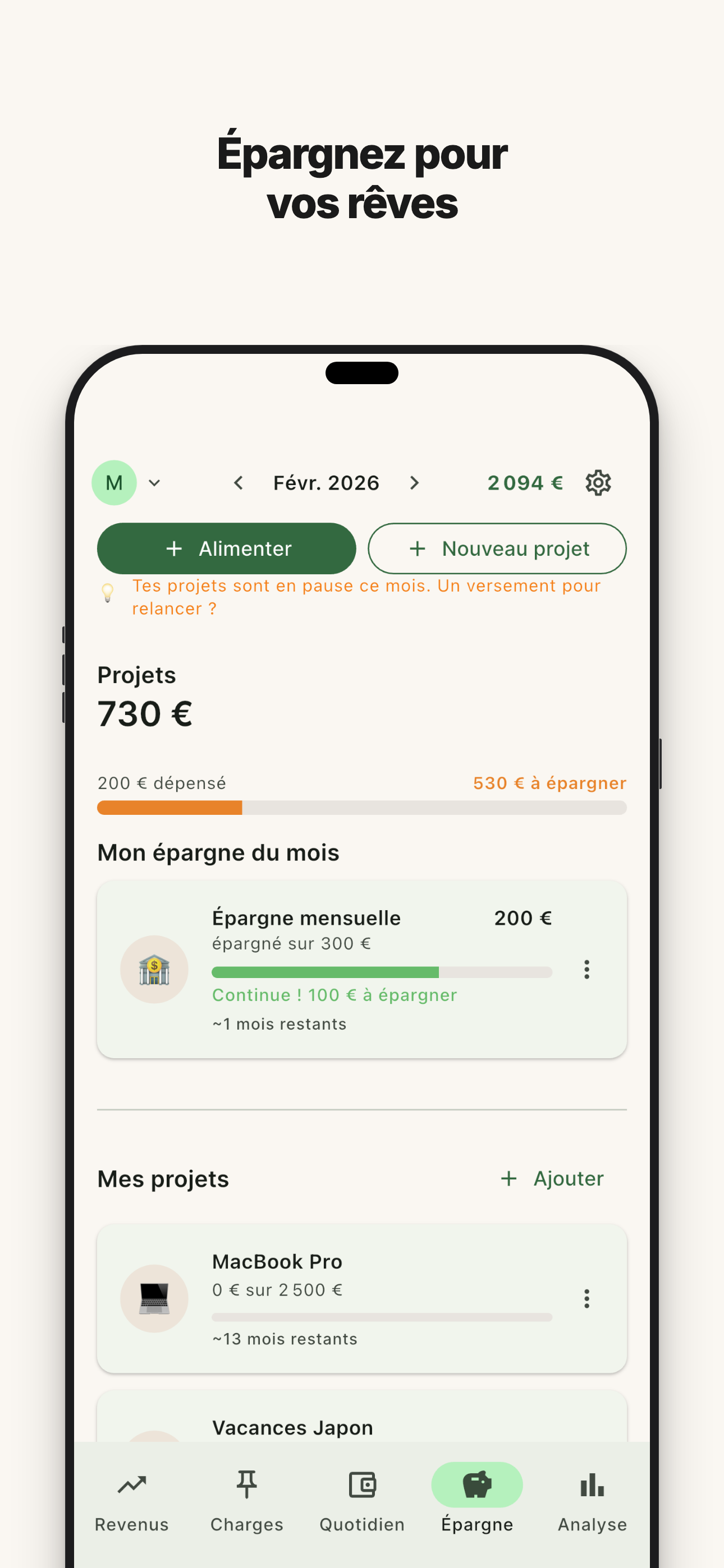 Épargnez sans y penser
