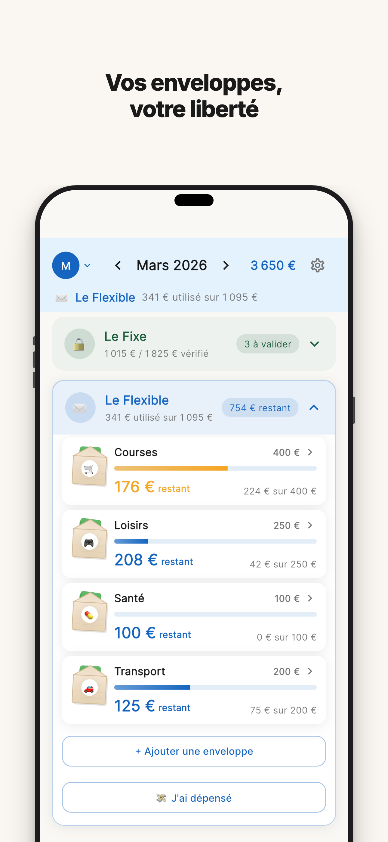 Vos enveloppes flexibles